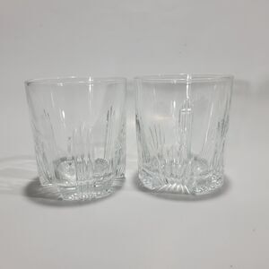 Bormioli Rocco Selecta 3½" ROCKS LOW BALL WHiskey Glasses Made in Italy set of 2